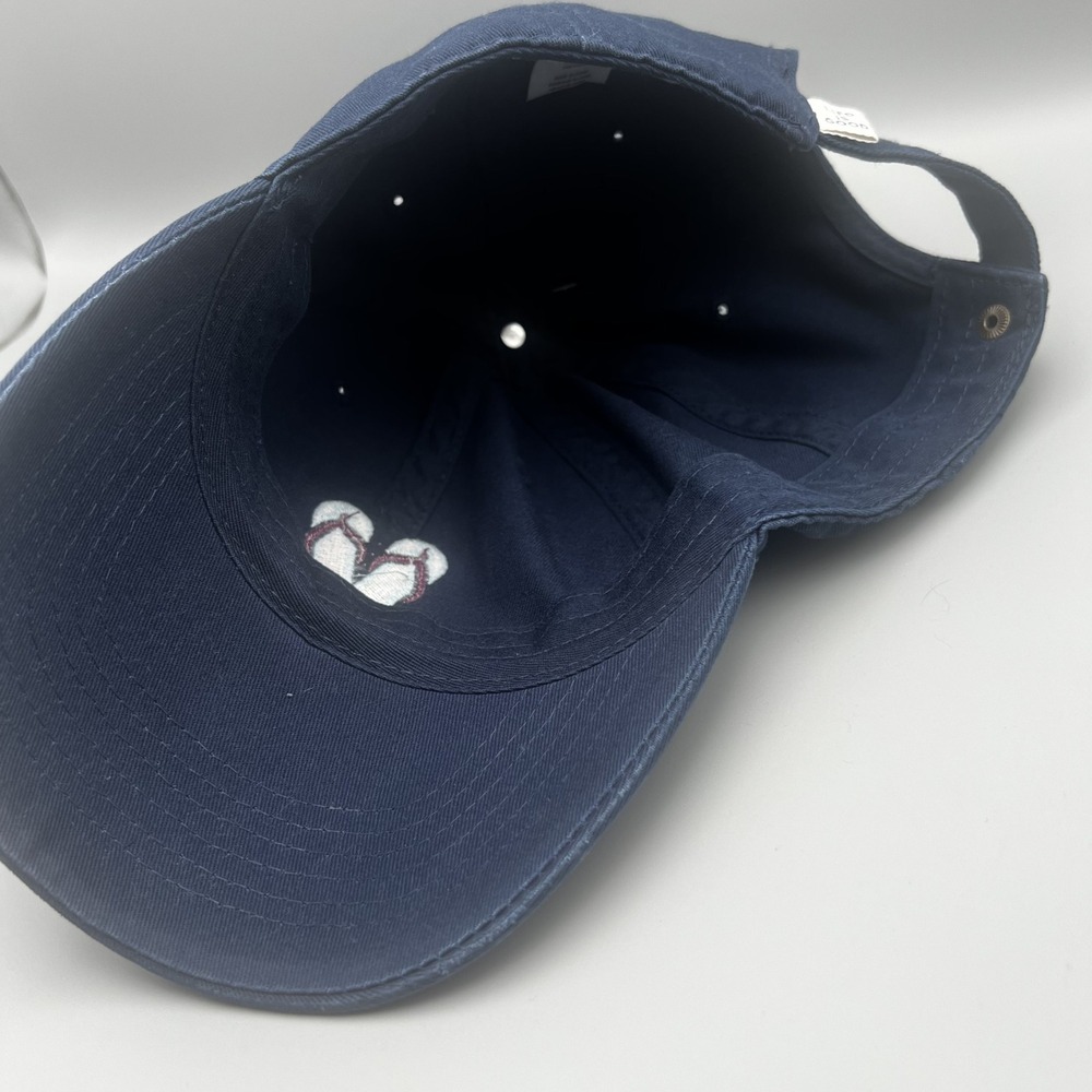 Life is Good Darkest Blue Flip Flops Heart Tattered Chill Baseball Cap Hat 57403 - Picture 4 of 7